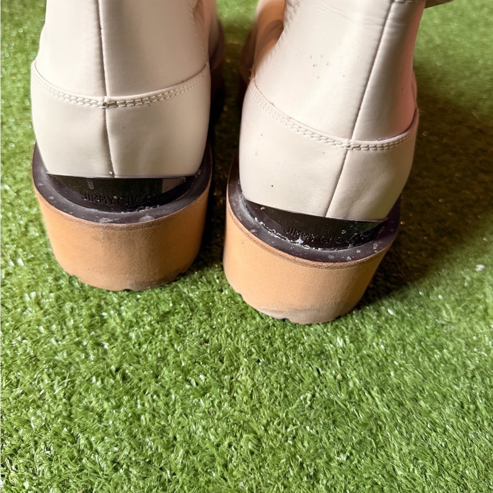 Jimmy Choo Cream Winter Boots - Picture 6 of 9